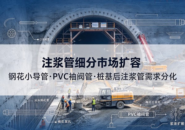 康乐注浆管细分市场扩容，隧道钢花小导管、PVC 袖阀管、桩基后注浆管需求分化